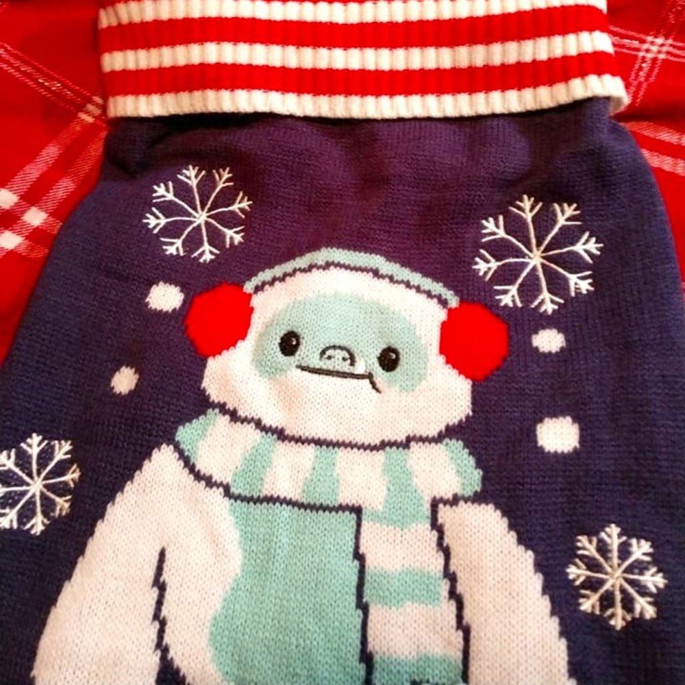 Bumble snowman warm dog sweater XXL Wag-a-tude